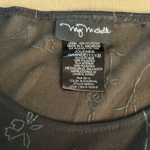 My Michelle Juniors Vintage Y2K lined Sheath sheer mesh dress Sz-L(11/13). AA9 - Picture 10 of 12